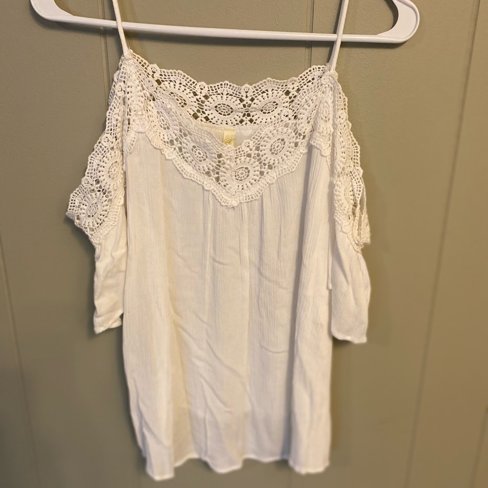 White cold shower blouse